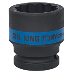 Головка торцевая ударная двенадцатигранная 3/4'', 36 мм KING TONY 653036M купить по цене 1&nbsp;280 ₽ в интернет магазине ТЕХСАД