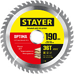 STAYER 190 x 20/16 мм, 36Т, диск пильный по дереву 3681-190-20-36_z01 Optima купить по цене 690 ₽ в интернет магазине ТЕХСАД