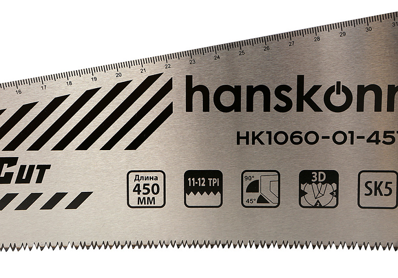 Ножовка по дереву Hanskonner HK1060-01-4511 купить по цене 1&nbsp;260 ₽ в интернет магазине ТЕХСАД