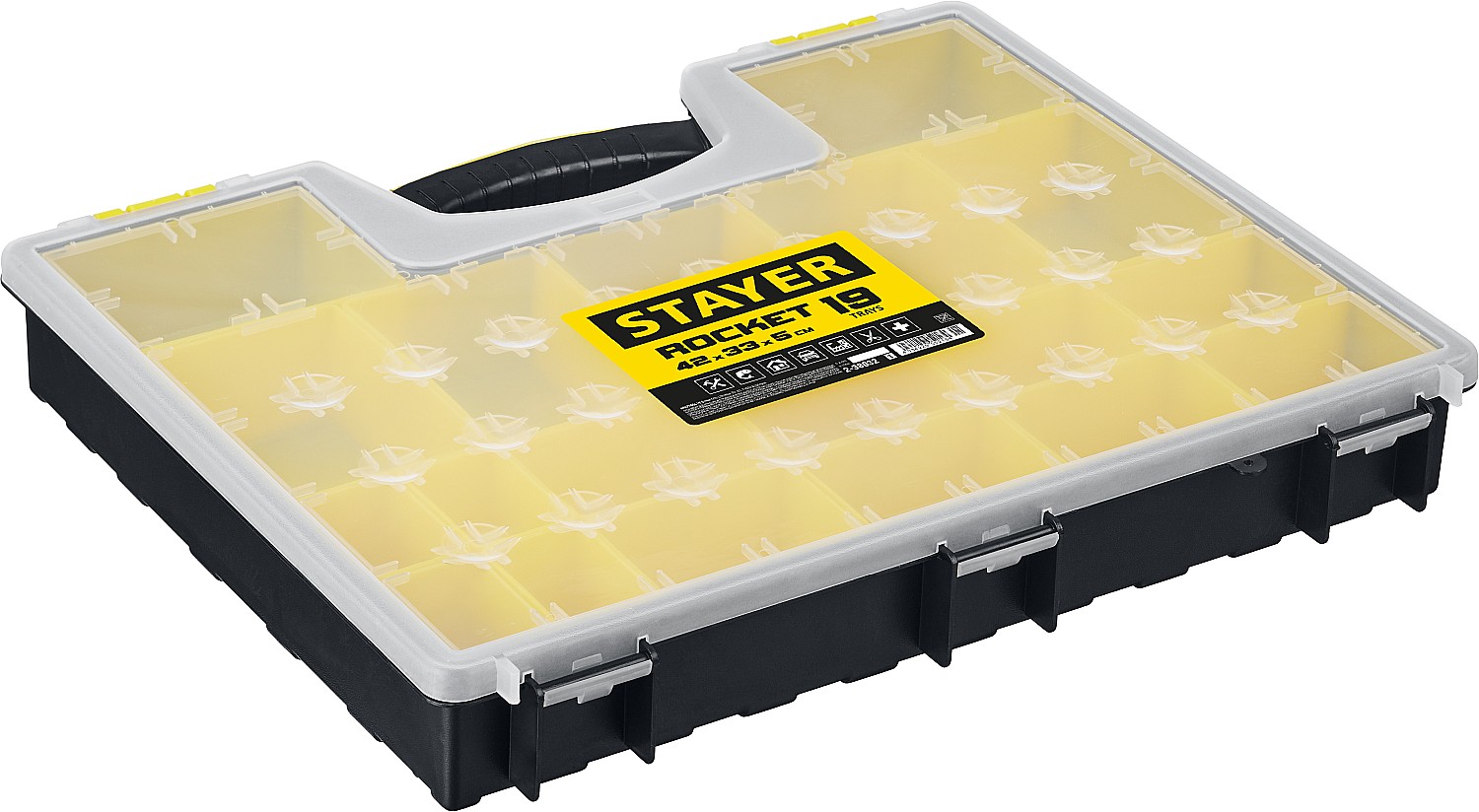 STAYER 420 x 330 x 50 мм (16,5''), пластиковый, органайзер со съемными лотками MULTIMAX 2-38032 купить по цене 1&nbsp;171 ₽ в интернет магазине ТЕХСАД