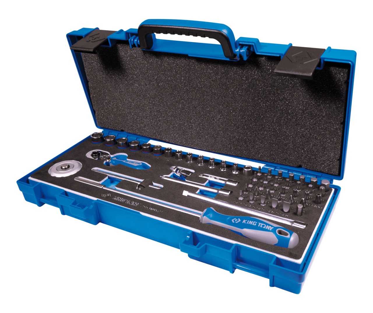 Набор торцевых головок с принадлежностями 1/4'', шестигранные, 4-14 мм, 55 предметов KING TONY 2553MRV01 купить по цене 9&nbsp;810 ₽ в интернет магазине ТЕХСАД