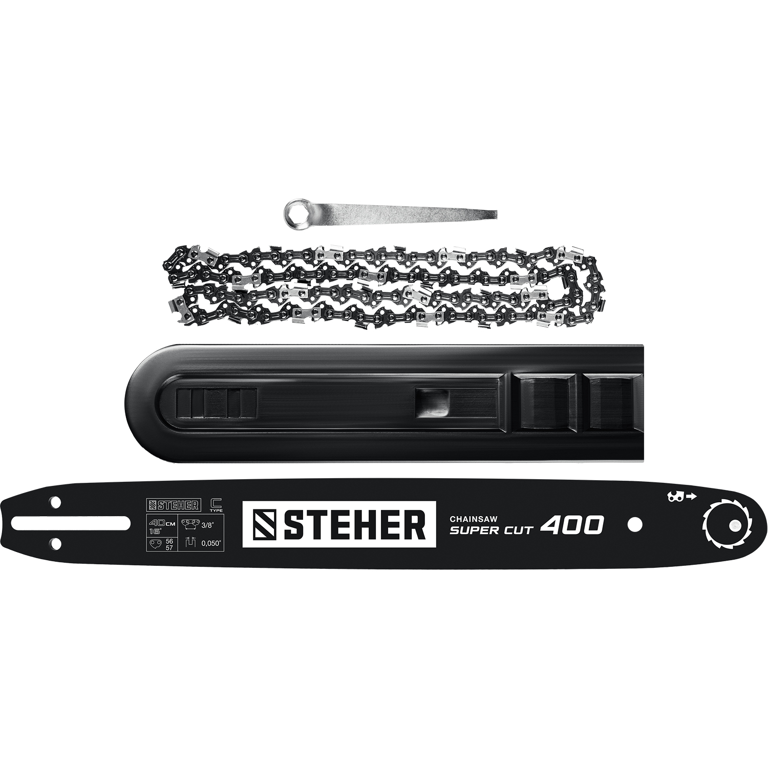 STEHER  2000 Вт, 40 см шина, пила цепная электрическая ES-2040 купить по цене 7&nbsp;490 ₽ в интернет магазине ТЕХСАД