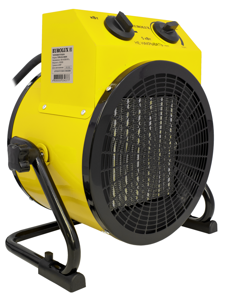 Электрическая теплопушка Eurolux ТЭПК-EU-5000K купить по цене 6&nbsp;290 ₽ в интернет магазине ТЕХСАД