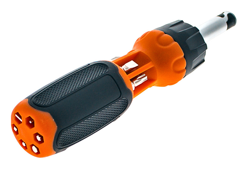 Отвертка трещоточная 7 в 1 Sturm! 1040-08-SS9 купить по цене 890 ₽ в интернет магазине ТЕХСАД