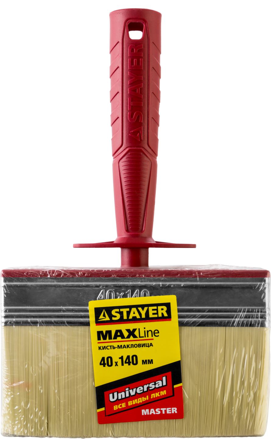 STAYER 4 х 14 см, светлая щетина, пластмассовый корпус, кисть - макловица UNIVERSAL 01824-14 купить по цене 273 ₽ в интернет магазине ТЕХСАД