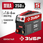 ЗУБР 250 А, MMA, сварочный аппарат, инверторный СА-250К Мастер купить по цене 9&nbsp;900 ₽ в интернет магазине ТЕХСАД