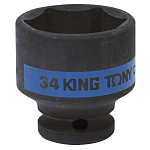 Головка торцевая ударная шестигранная 1/2'', 34 мм KING TONY 453534M купить по цене 850 ₽ в интернет магазине ТЕХСАД