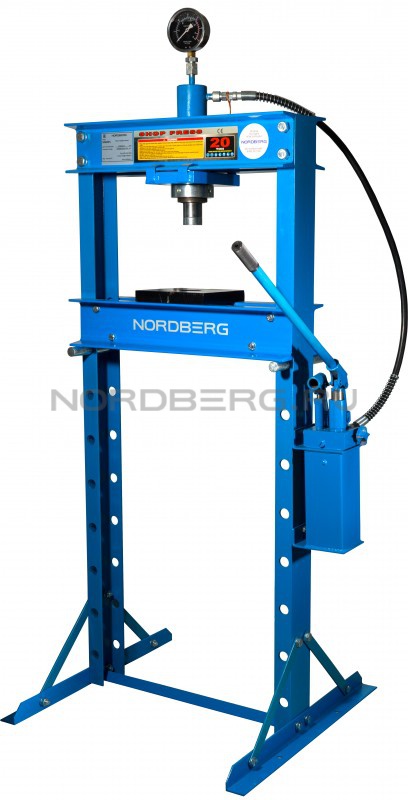 Пресс напольный 20 т, гидравлический NORDBERG N3620FL купить по цене 41&nbsp;947 ₽ в интернет магазине ТЕХСАД