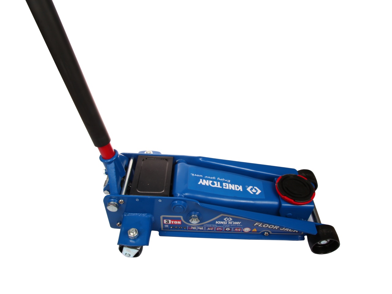 Домкрат подкатной 3 т KING TONY 9TYT132-03A-B купить по цене 16&nbsp;300 ₽ в интернет магазине ТЕХСАД