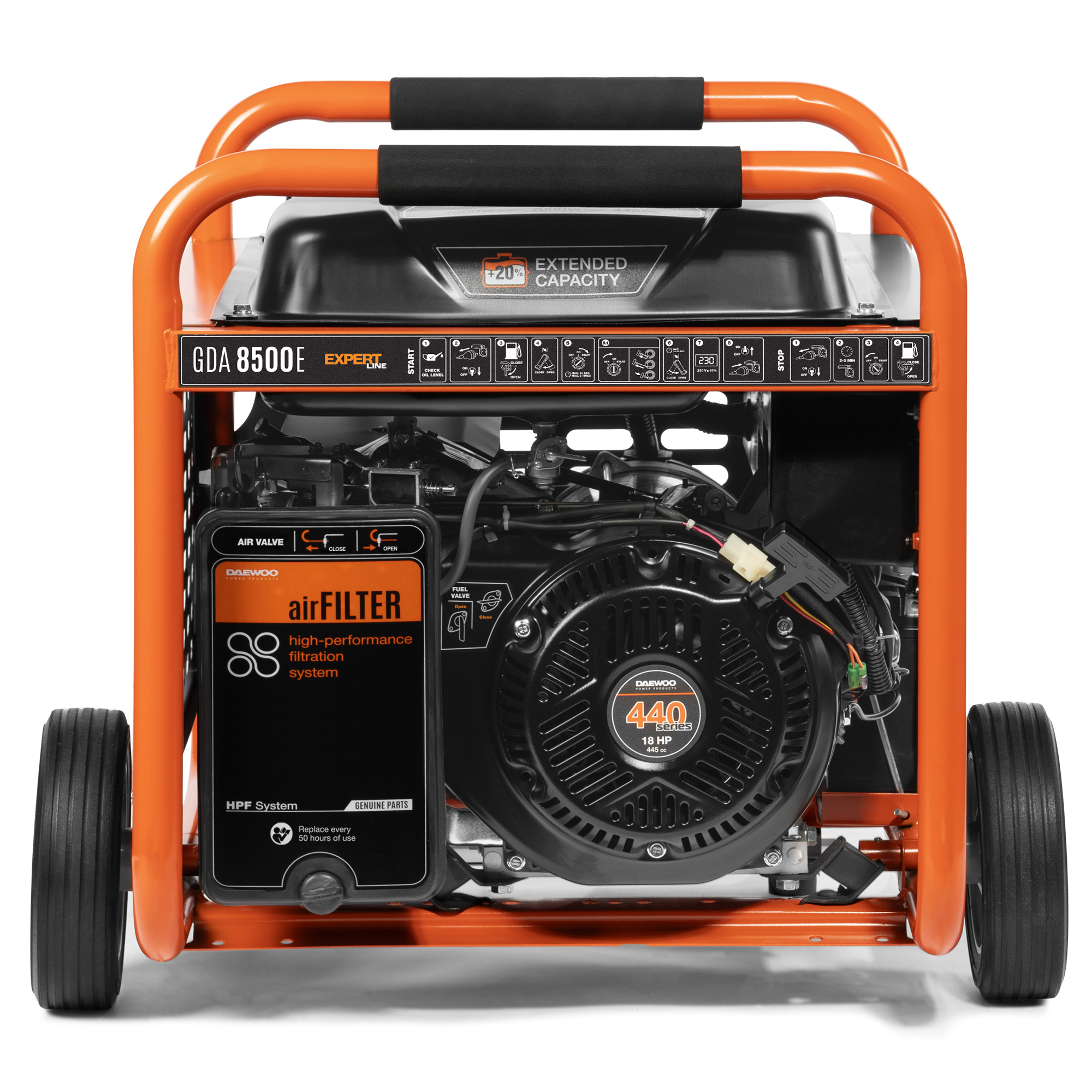 Бензиновый генератор DAEWOO GDA 8500E купить по цене 96&nbsp;990 ₽ в интернет магазине ТЕХСАД