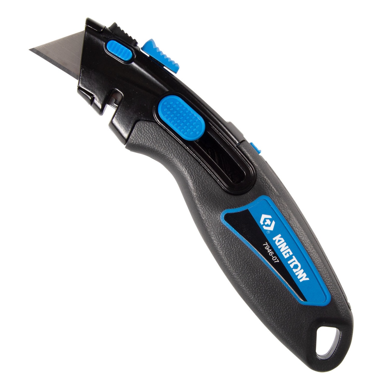 Нож со сменными трапециевидными лезвиями, 19 мм KING TONY 7946-07 купить по цене 1&nbsp;450 ₽ в интернет магазине ТЕХСАД