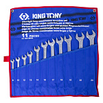 Набор комбинированных удлиненных ключей, 8-24 мм, чехол из теторона, 11 предметов KING TONY 12A1MRN купить по цене 8&nbsp;660 ₽ в интернет магазине ТЕХСАД
