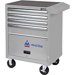 Тележка инструментальная, 4 полки и отсек, 'ОПТИМА', серая МАСТАК 522-04581MG купить по цене 34&nbsp;950 ₽ в интернет магазине ТЕХСАД