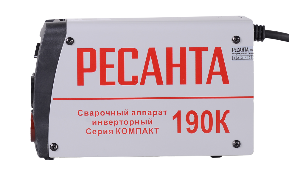 Сварочный аппарат инверторный Ресанта САИ 190К (компакт) купить по цене 6&nbsp;267 ₽ в интернет магазине ТЕХСАД