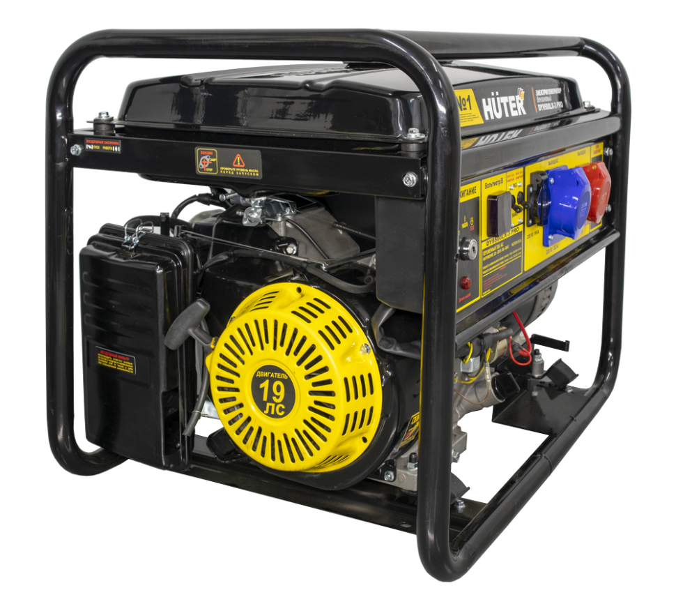 Электрогенератор Huter DY9500LX-3 PRO купить по цене 85&nbsp;990 ₽ в интернет магазине ТЕХСАД