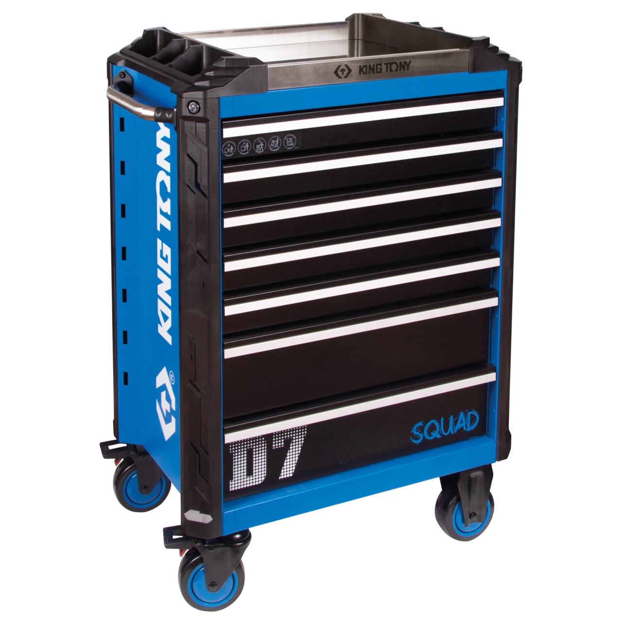 Тележка инструментальная, 7 полок KING TONY 87SQ31-7B-BK купить по цене 61&nbsp;950 ₽ в интернет магазине ТЕХСАД