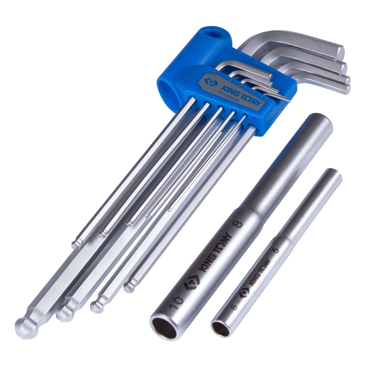Набор Г-образных шестигранников 1,5-10 мм, длинные, с шаровым окончанием, 11 предметов KING TONY 20109MRU купить по цене 2&nbsp;290 ₽ в интернет магазине ТЕХСАД