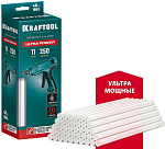 KRAFTOOL 40 шт., 1 кг, 11 x 250 мм (11-12 мм), прозрачные, ультрамощные клеевые стержни 06848-40 купить по цене 1&nbsp;900 ₽ в интернет магазине ТЕХСАД