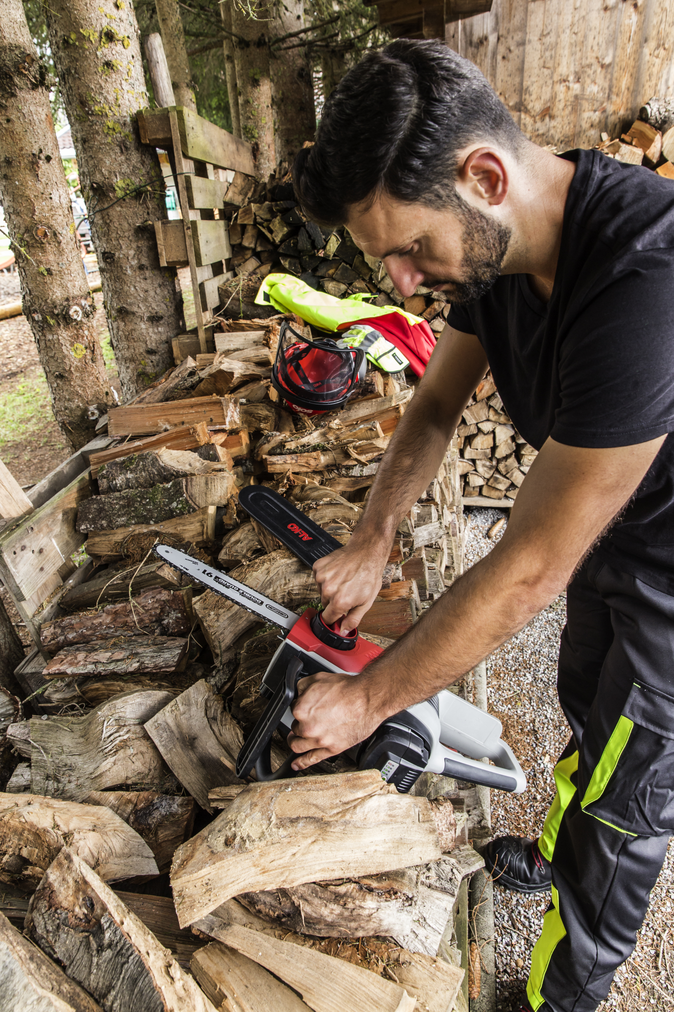 Цепная пила аккумуляторная AL-KO Energy Flex CS 4030 с аккумулятором и ЗУ купить по цене 13&nbsp;492 ₽ в интернет магазине ТЕХСАД