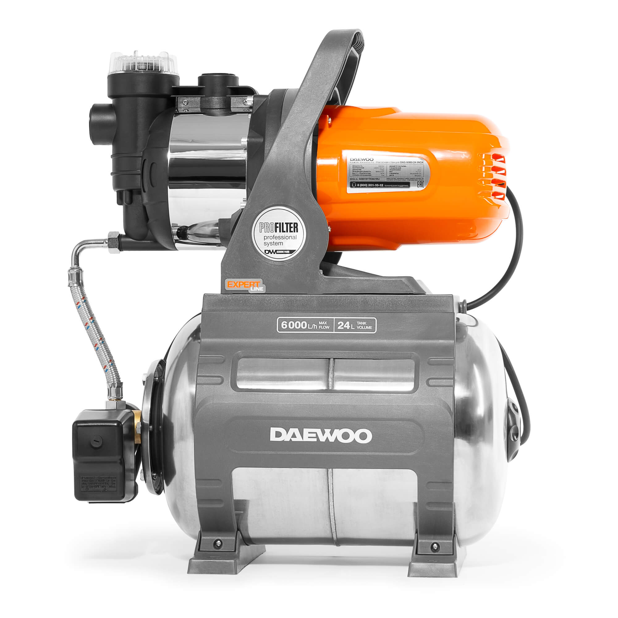 Насосная станция DAEWOO DAS 6000/24 INOX купить по цене 25&nbsp;990 ₽ в интернет магазине ТЕХСАД