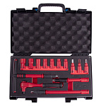 Набор торцевых диэлектрических головок с принадлежностями 3/8'', шестигранные, 10-19 мм, 14 предметов KING TONY 35VE01MRV купить по цене 29&nbsp;050 ₽ в интернет магазине ТЕХСАД