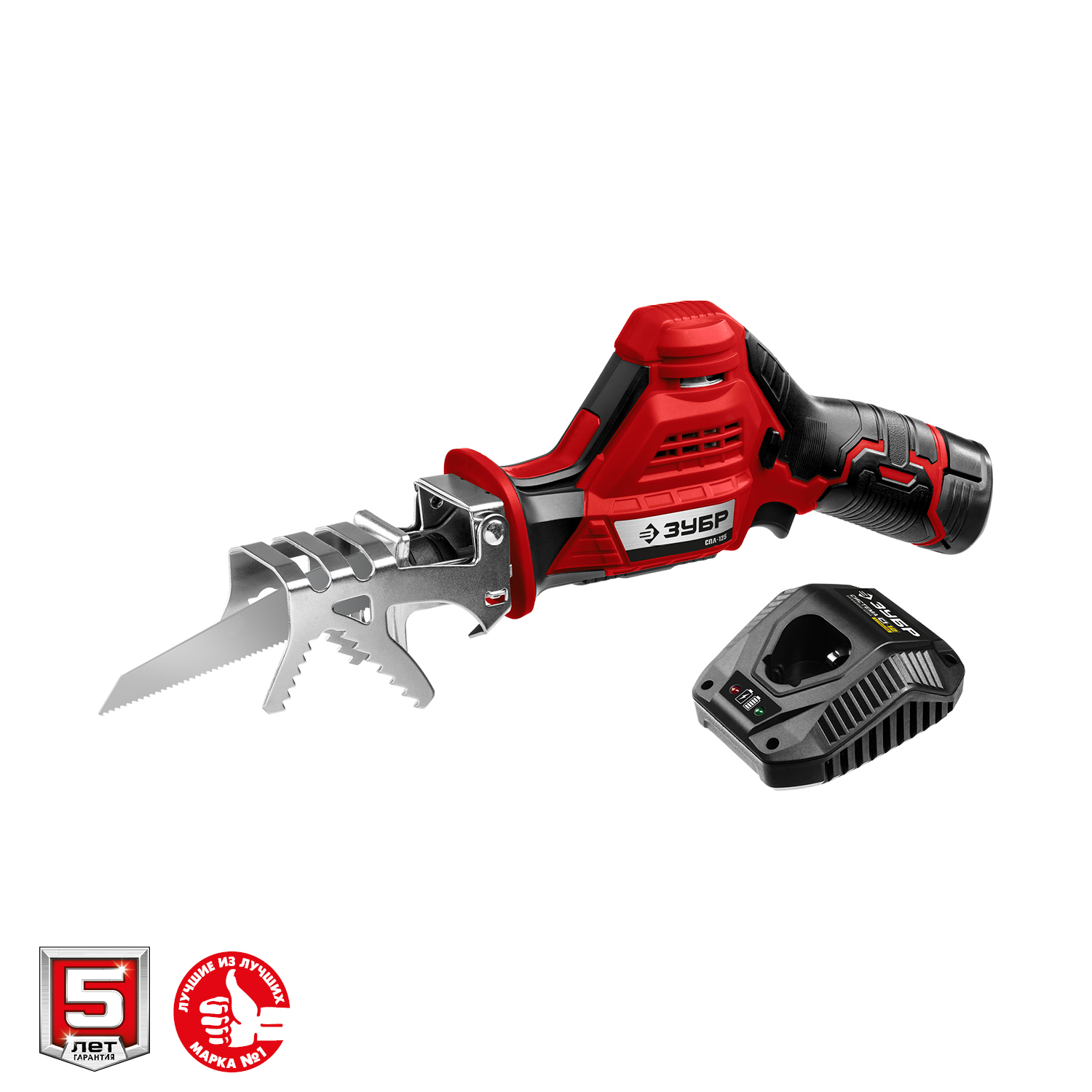 ЗУБР 12В, 1 АКБ (2Ач), в коробке, пила сабельная СПЛ-125-21 Мастер купить по цене 6&nbsp;340 ₽ в интернет магазине ТЕХСАД