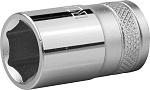 KRAFTOOL 1/2'', 14 мм, Cr-V сталь, хромированная, торцовая головка 27805-14_z01 купить по цене 244 ₽ в интернет магазине ТЕХСАД