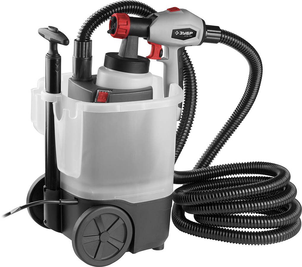 ЗУБР 750 Вт, компрессорный, HVLP, краскопульт электрический КПЭ-750 Мастер купить по цене 6&nbsp;760 ₽ в интернет магазине ТЕХСАД