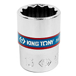 Головка торцевая стандартная двенадцатигранная 1/4'', 13 мм KING TONY 233013M купить по цене 120 ₽ в интернет магазине ТЕХСАД
