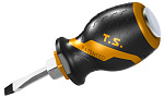 Отвертка шлицевая ''GRIPro'', Slotted 6,5 мм, 38 мм, силовая TOLSEN TT20138 купить по цене 190 ₽ в интернет магазине ТЕХСАД