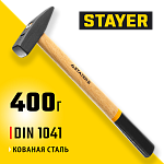 STAYER 400 г, молоток слесарный с деревянной рукояткой 2002-04 купить по цене 460 ₽ в интернет магазине ТЕХСАД