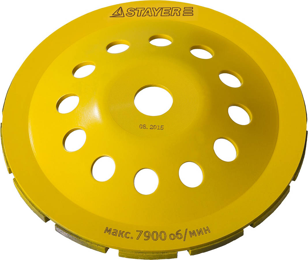 STAYER  180 мм, L- 22.2 мм, алмазная, сегментная, однорядная, чашка 33382-180 купить по цене 1&nbsp;400 ₽ в интернет магазине ТЕХСАД
