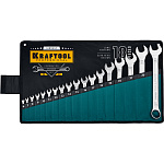 KRAFTOOL 18 шт, 6-32 мм, набор комбинированных гаечных ключей 27079-H18E купить по цене 7&nbsp;870 ₽ в интернет магазине ТЕХСАД