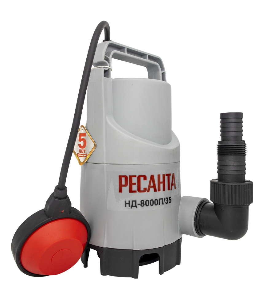 Дренажный насос Ресанта НД-8000П/35 купить по цене 3&nbsp;990 ₽ в интернет магазине ТЕХСАД