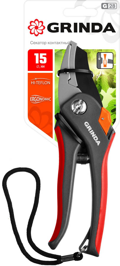 GRINDA 205 мм, с двухкомпонентными рукоятками, контактный секатор 8-423203_z02 купить по цене 620 ₽ в интернет магазине ТЕХСАД