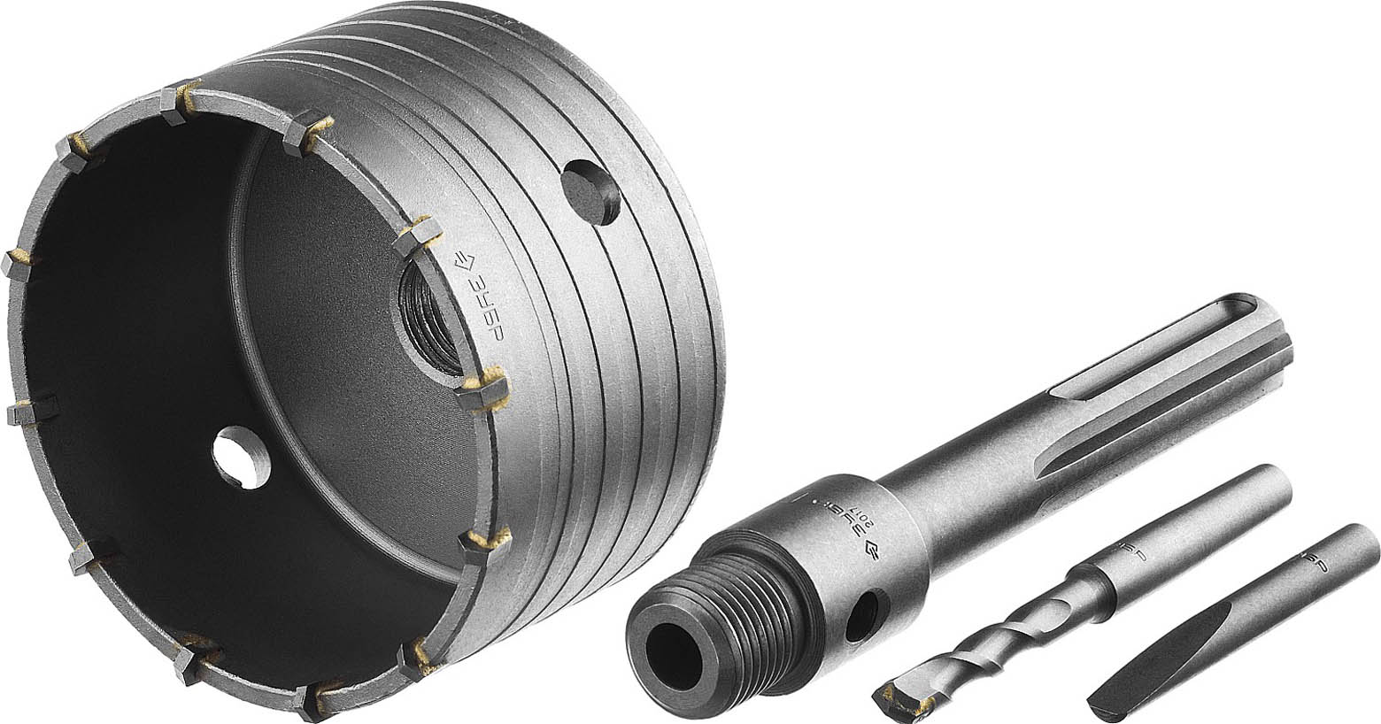 ЗУБР Ø 100 мм, коронка по бетону с державкой 2918-100 Профессионал купить по цене 2&nbsp;910 ₽ в интернет магазине ТЕХСАД