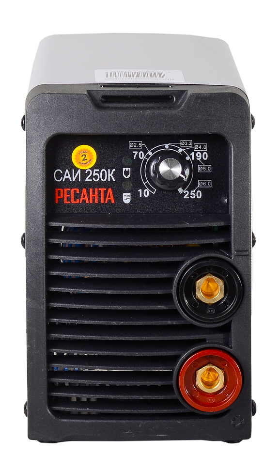 Сварочный аппарат инверторный Ресанта САИ 250К (компакт) купить по цене 10&nbsp;632 ₽ в интернет магазине ТЕХСАД