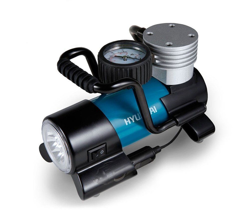 Компрессор автомобильный HYUNDAI HY 1645 купить по цене 3&nbsp;390 ₽ в интернет магазине ТЕХСАД