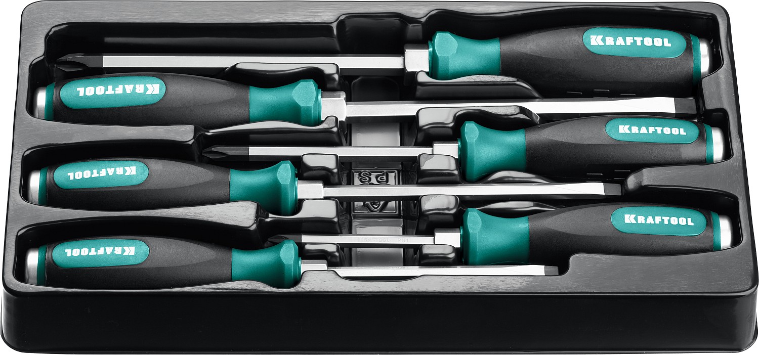 KRAFTOOL набор из 6 предметов ударных отверток IMPACT 25025 PRO купить по цене 3&nbsp;500 ₽ в интернет магазине ТЕХСАД