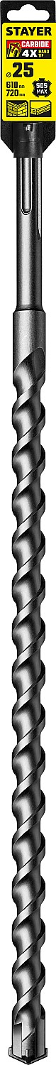 STAYER  25 х 610 мм, SDS-max, бур по бетону 29370-610-25 Professional купить по цене 1&nbsp;920 ₽ в интернет магазине ТЕХСАД