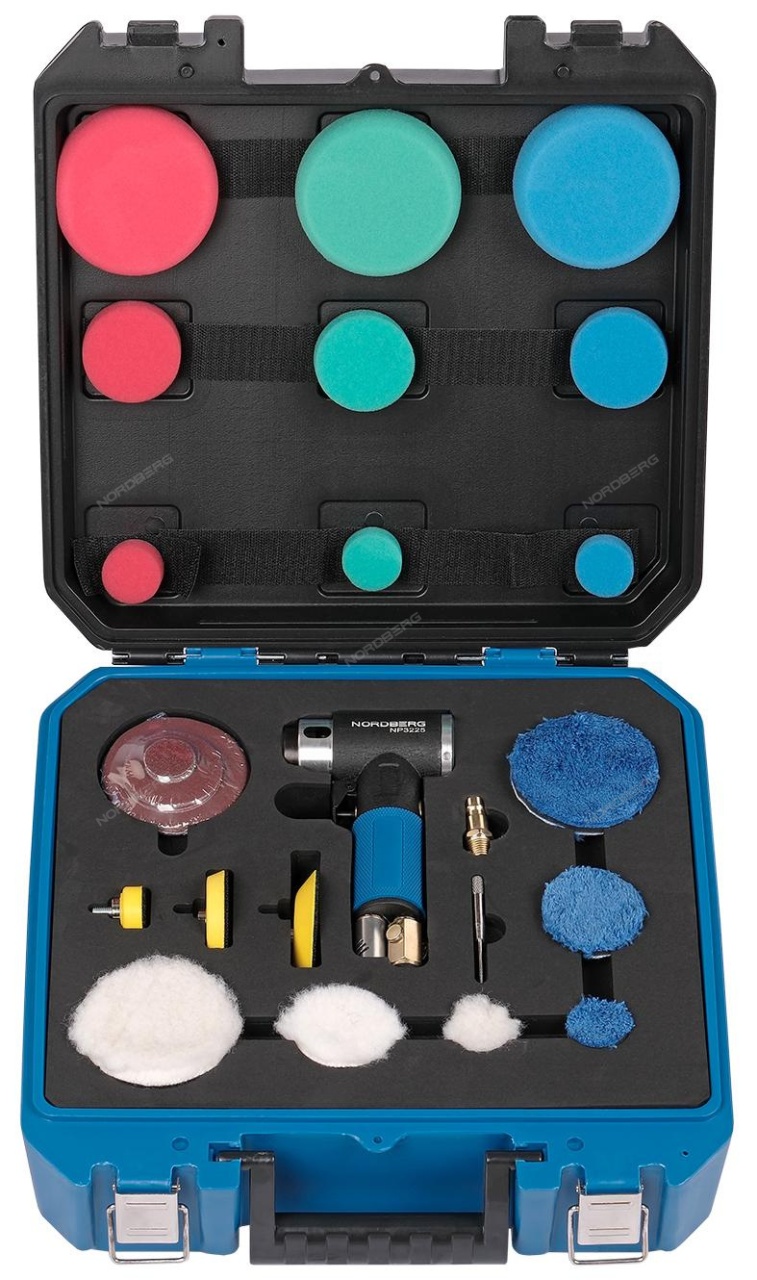 Пневматическая орбитальная шлифовальная машина 25, 50, 75 мм, 15000 об/мин, кейс NORDBERG NP3225K купить по цене 6&nbsp;864 ₽ в интернет магазине ТЕХСАД