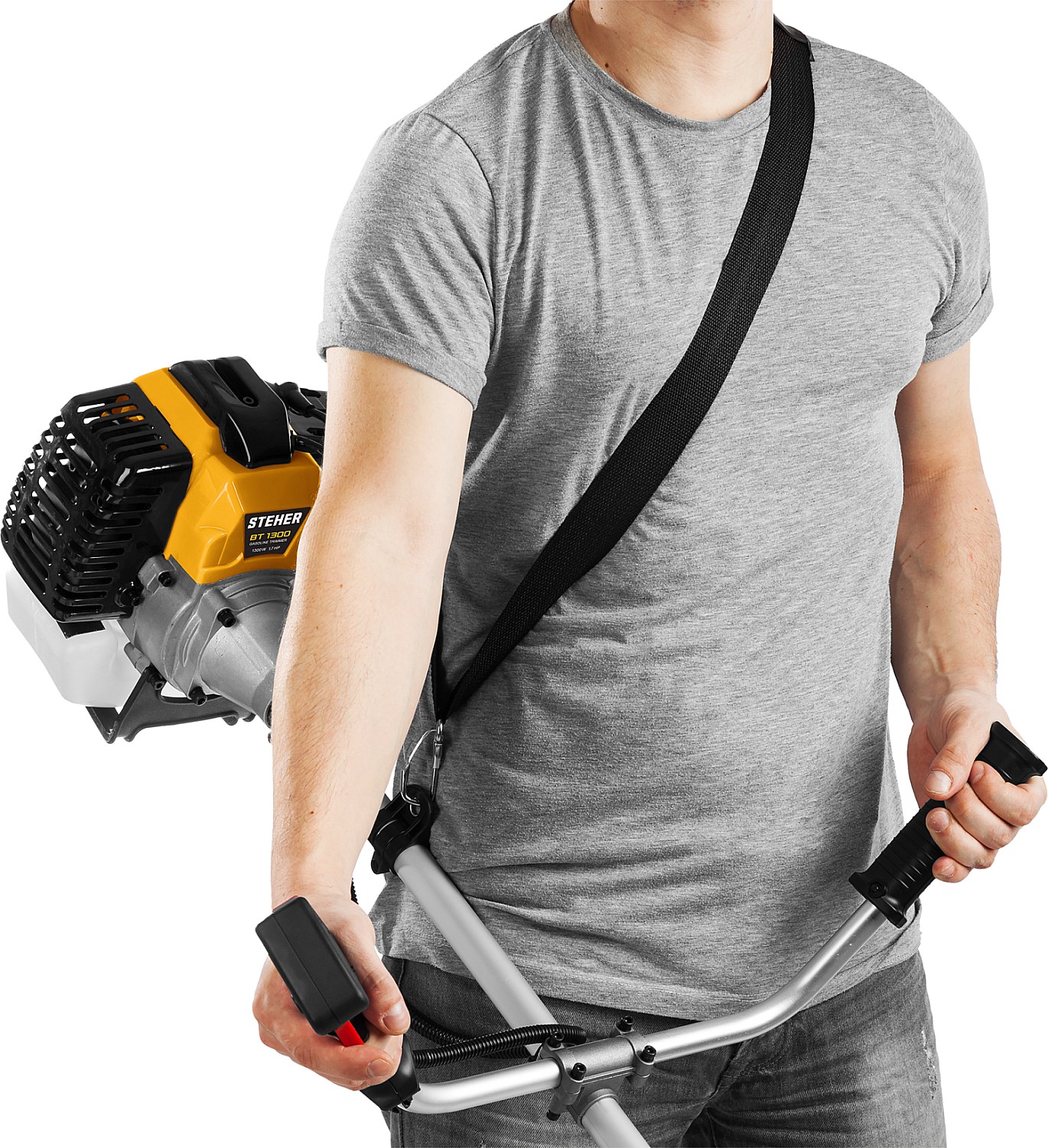 STEHER 1.3 кВт / 1.7 л.с., 43 см3, триммер бензиновый (бензокоса) BT-1300 купить по цене 10&nbsp;020 ₽ в интернет магазине ТЕХСАД