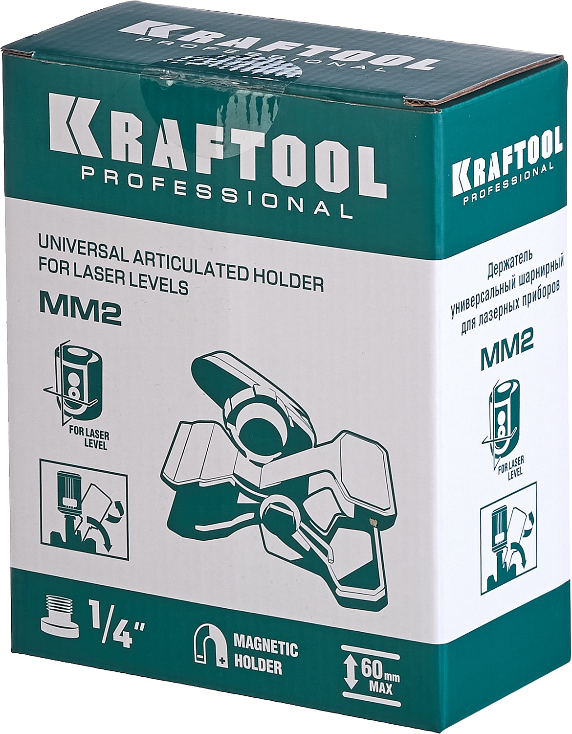 KRAFTOOL универсальный шарнирный держатель- клипса MM2 34704 купить по цене 1&nbsp;410 ₽ в интернет магазине ТЕХСАД