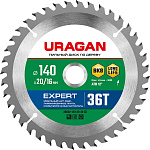 URAGAN Ø 140 x 20/16 мм, 36Т, диск пильный по дереву Expert 36802-140-20-36_z01 купить по цене 370 ₽ в интернет магазине ТЕХСАД