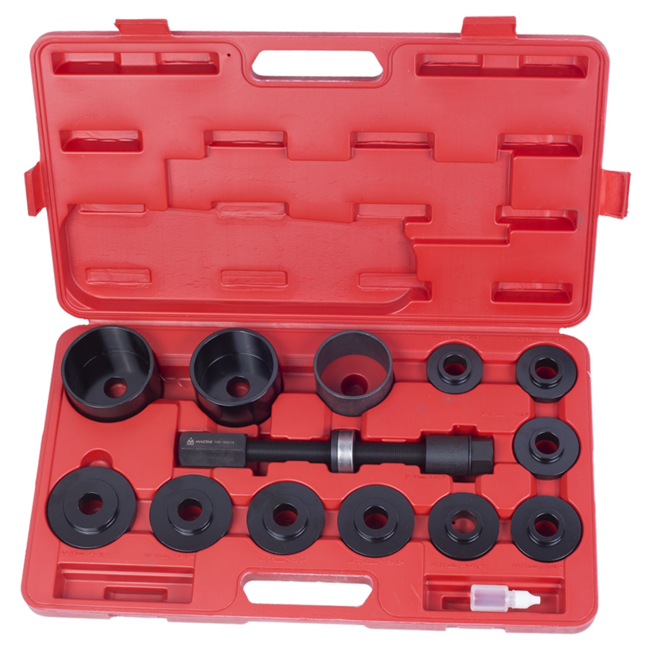 Набор оправок для монтажа и демонтажа ступичных подшипников, кейс, 14 предметов МАСТАК 100-30014C купить по цене 17&nbsp;500 ₽ в интернет магазине ТЕХСАД