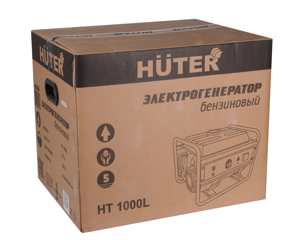 Портативный бензогенератор HUTER HT1000L купить по цене 16&nbsp;490 ₽ в интернет магазине ТЕХСАД