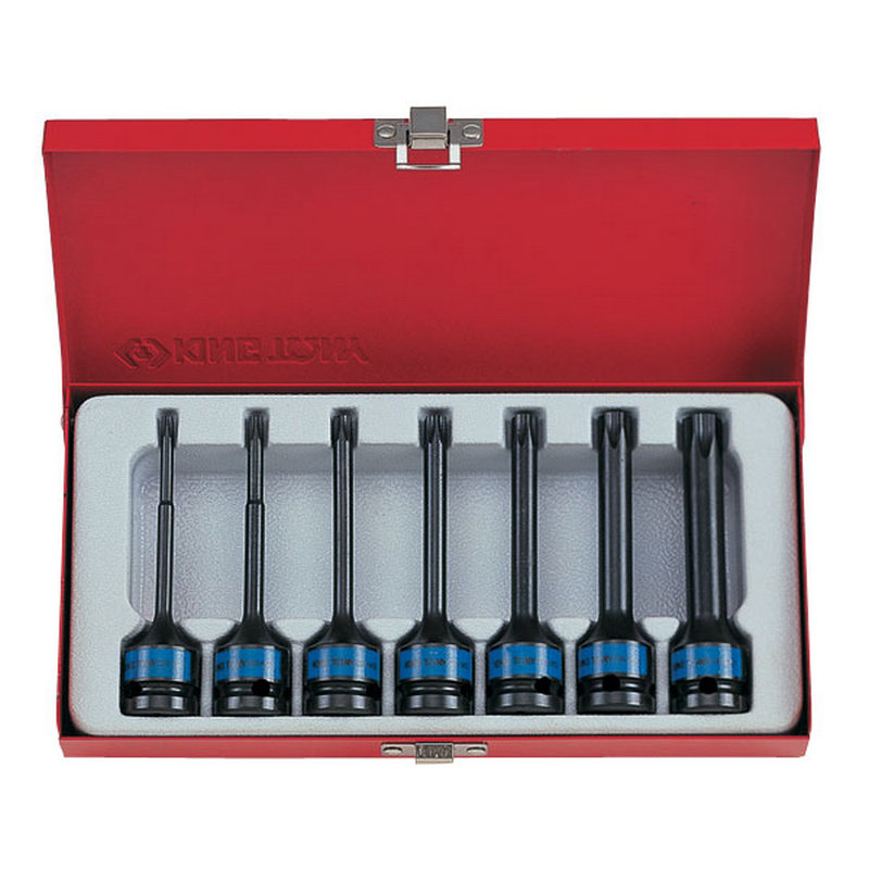 Набор ударных торцевых насадок 1/2'', TORX, Т25-Т60 мм, L = 100 мм, 7 предметов KING TONY 4467PP купить по цене 4&nbsp;880 ₽ в интернет магазине ТЕХСАД
