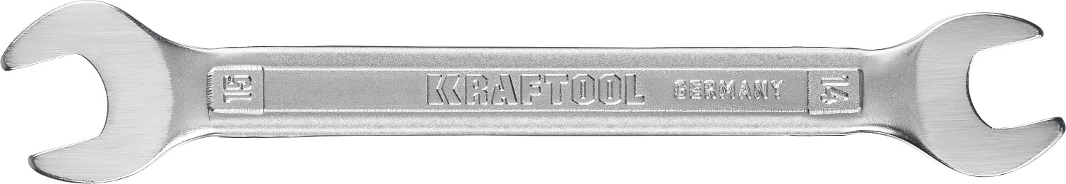 KRAFTOOL 14х15 мм, Cr-V сталь, хромированный, гаечный ключ рожковый 27033-14-15_z01 купить по цене 172 ₽ в интернет магазине ТЕХСАД