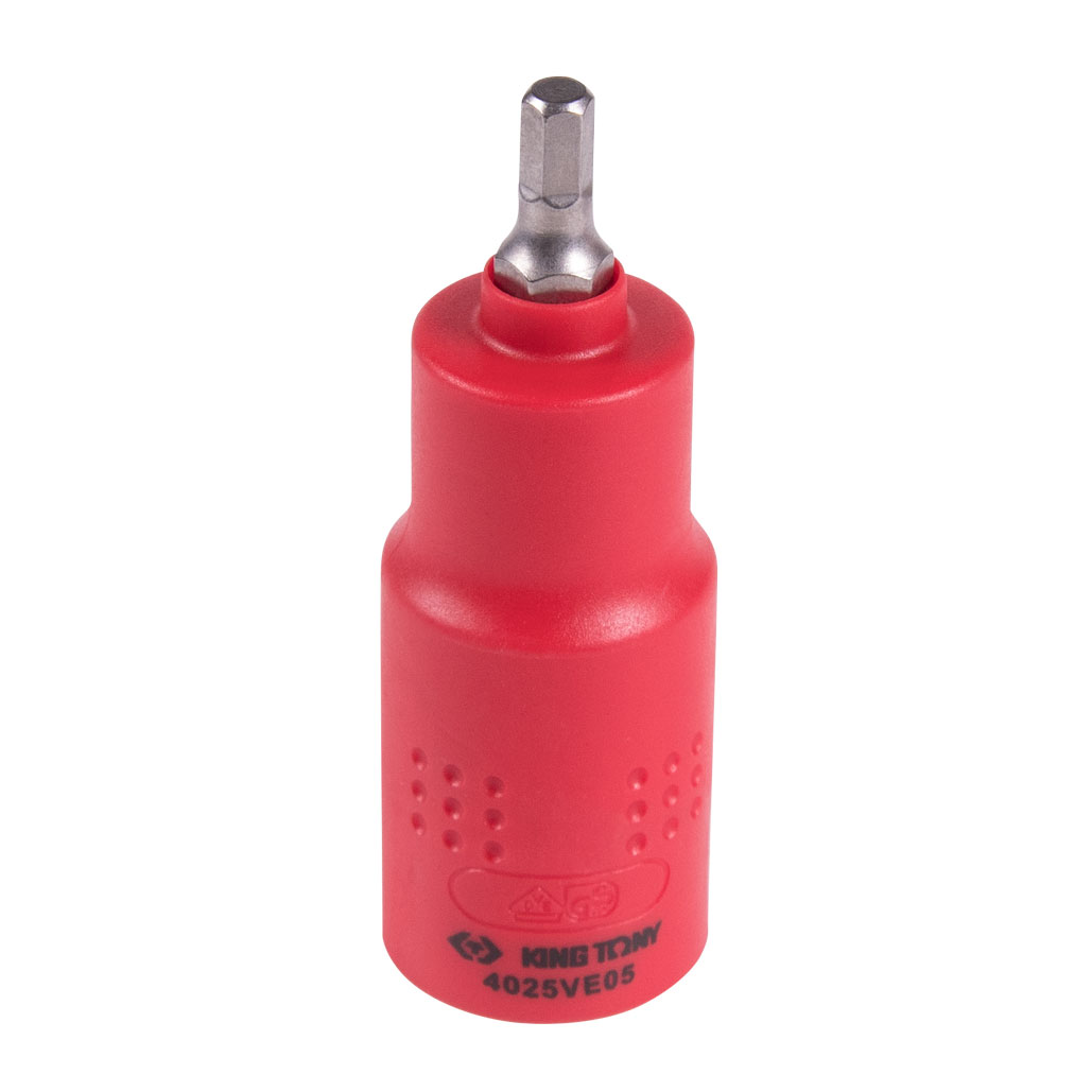Насадка (бита) торцевая диэлектрическая 1/2'', HEX, 5 мм, L = 75 мм KING TONY 4025VE05 купить по цене 1&nbsp;110 ₽ в интернет магазине ТЕХСАД