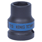 Головка торцевая ударная шестигранная 1/2'', 15 мм KING TONY 453515M купить по цене 350 ₽ в интернет магазине ТЕХСАД